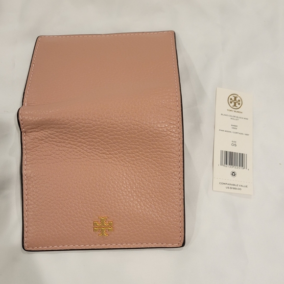 New Tory Burch Blake Color-Block Mini Wallet - Picture 2 of 7